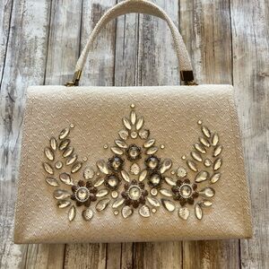 Bob and Irma Morris Vintage Elegant Cream Handbag